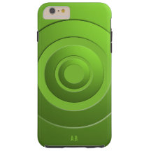 幾何モダン円緑任意のイニシャル