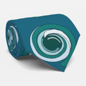 幾何モダン円 ネクタイ (ロール)