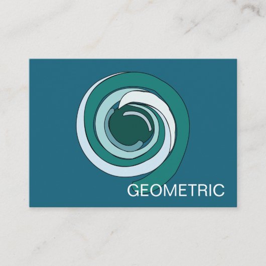 幾何モダン円 名刺 (正面)