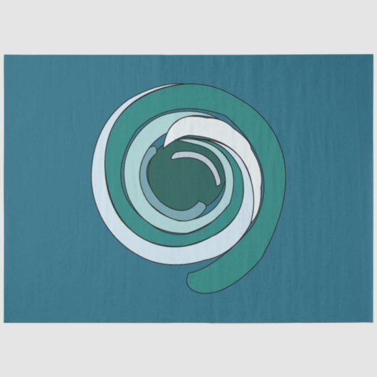 幾何モダン円 薄葉紙 (正面)