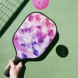 幾何モダン勾配パターモノグラムのン ピックルボールラケット