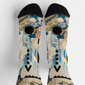 幾何モダン図形 ソックス (上部)