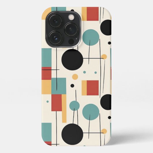 幾何モダン図形 iPhoneケース (裏面)