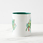 幾何モダン多肉及びサボテンプランター ツートーンマグカップ (中央)