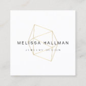 幾何モダン宝石 スクエア名刺 (正面)