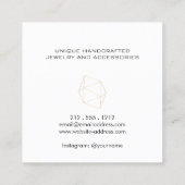 幾何モダン宝石 スクエア名刺 (裏面)