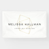 幾何モダン宝石 横断幕 (横)