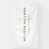 幾何モダン宝石 横断幕 (縦)