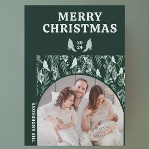 幾何モダン常緑鳥 シーズンカード