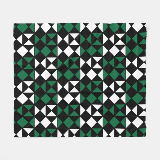 幾何モダン幾何模様 フリースブランケット (正面(横))