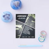 幾何モダン式洗車及び詳細 チラシ (シングル)