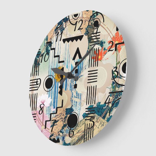 幾何モダン形状アクリル製壁時計 ラージ壁時計 (傾斜)