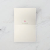 幾何モダン形状パーソナライズされた サンキューカード (内部)