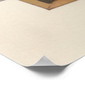 幾何モダン抽象デザイン4:5 ポスター (角)