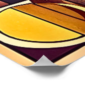 幾何モダン抽象デザイン4:5 ポスター (角)