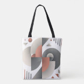 幾何モダン抽象芸術アート トートバッグ (裏面)