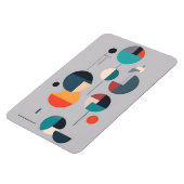 幾何モダン抽象芸術アート – ミニマルデザイン マグネット (左側)