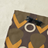 幾何モダン抽象芸術モノグラム ビーチタオル (インサイチュ)