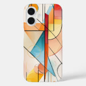 幾何モダン抽象芸術三角形デザイン Case-Mate iPhoneケース (裏面)