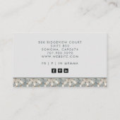 幾何モダン抽象芸術図形パターン 名刺 (裏面)