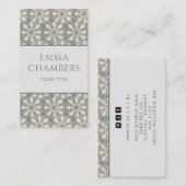 幾何モダン抽象芸術図形パターン 名刺 (正面/裏面)