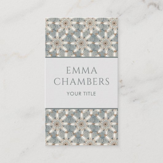 幾何モダン抽象芸術図形パターン 名刺 (正面)