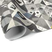 幾何モダン抽象芸術紙パターン ラッピングペーパー (ロールコーナー)