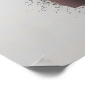 幾何モダン抽象芸術自動エレガント焼 ポスター (角)