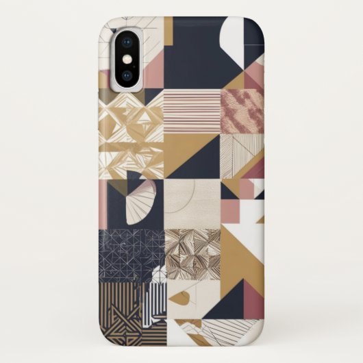 幾何モダン抽象芸術電話ケースデザイン Case-Mate iPhoneケース (裏面)