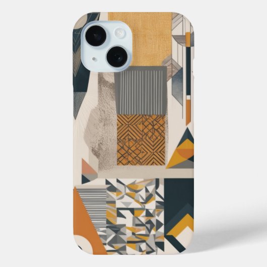 幾何モダン抽象芸術電話ケースデザイン Case-Mate iPhoneケース (裏面)