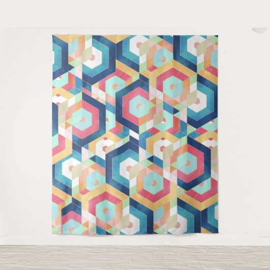 幾何モダン抽象芸術 タペストリー (正面)