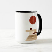 幾何モダン抽象芸術 マグカップ (正面右)