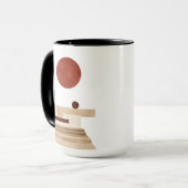 幾何モダン抽象芸術 マグカップ (正面左)