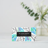 幾何モダン抽象芸術 名刺 (スタンド正面)