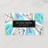 幾何モダン抽象芸術 名刺 (正面)