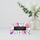 幾何モダン抽象芸術 名刺 (スタンド正面)