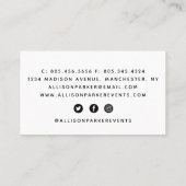 幾何モダン抽象芸術 名刺 (裏面)