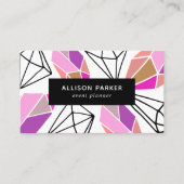 幾何モダン抽象芸術 名刺 (正面)