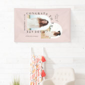 幾何モダン数々の写真アーチ卒業記念バンド 横断幕 (インサイチュ)