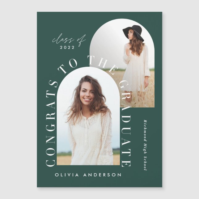 幾何モダン数々の型フォトアーチ卒業 (正面)