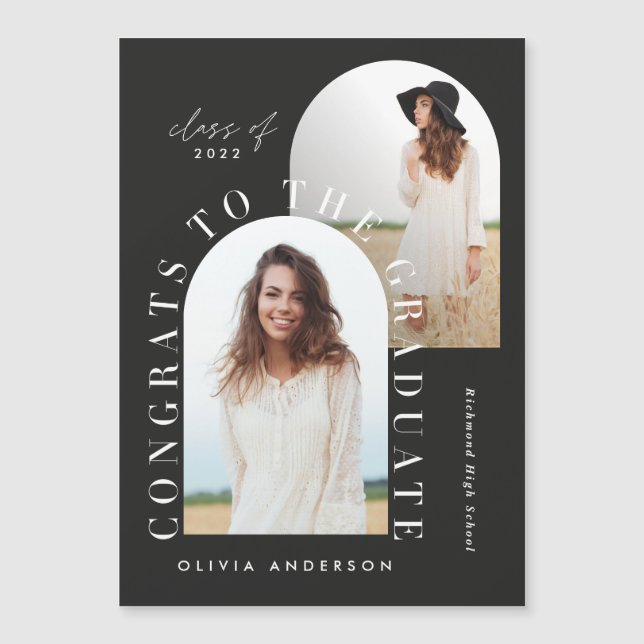 幾何モダン数々の型フォトアーチ卒業 (正面)