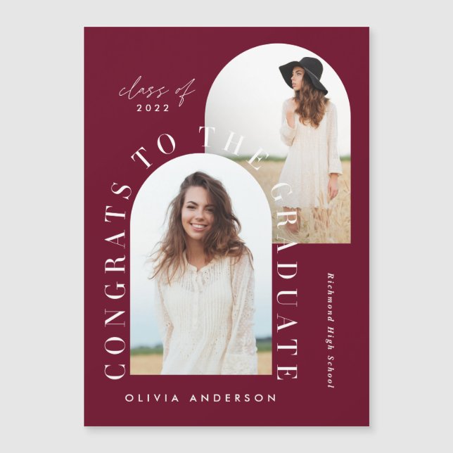 幾何モダン数々の型フォトアーチ卒業 (正面)