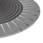 幾何モダン日が差すこと – ダークヘマタイト灰色 カッティングボード (角)