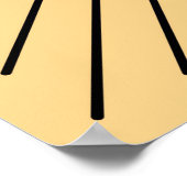 幾何モダン日が差すこと – マンダリンオレンジ ポスター (角)