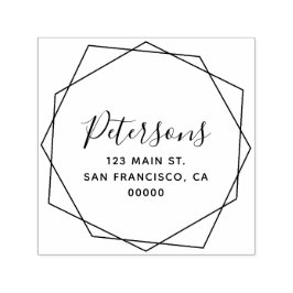 幾何モダン書家名 セルフインキングスタンプ