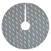 幾何モダン木パターン ブラッシュドポリエステルツリースカート (正面)