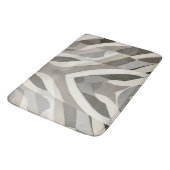 幾何モダン波パターン（の模様が）ある バスマット (アングル)