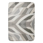 幾何モダン波パターン（の模様が）ある バスマット (正面縦)