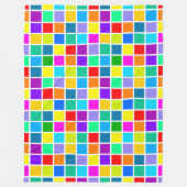 幾何モダン無地の図形パターン27 フリースブランケット (正面)