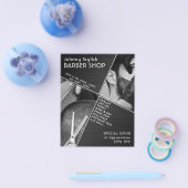 幾何モダン理容師 チラシ (シングル)